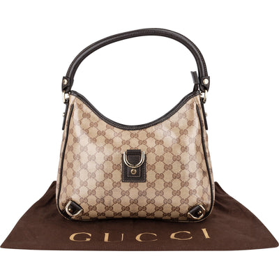 Gucci Monogram GG Coated Canvas Abbey D-Ring Shoulder Bag