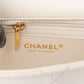 Sac bandoulière Chanel Mini Rectangular à rabat simple en cuir d'agneau matelassé avec perles