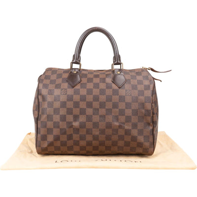 Bolso de mano Louis Vuitton Monogram Damier Ebene Speedy 30