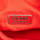 Prada Rot Nylon Tessuto Mini Triangle Handtasche, Bild 9 von 10