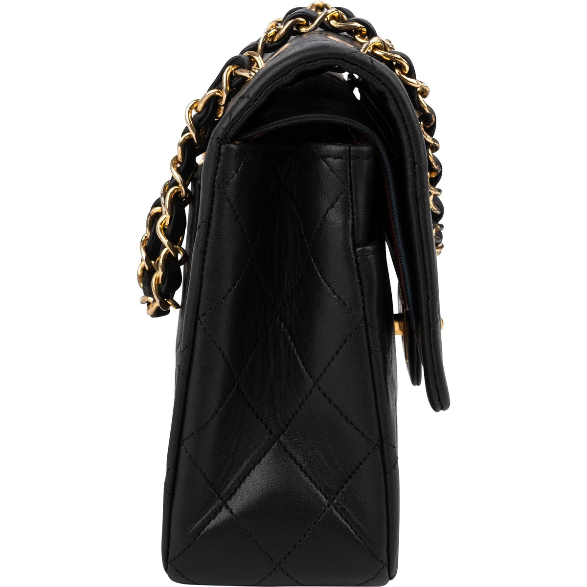 Chanel Lammleder Gold Medium Double Flap Schultertasche, Bild 3 von 15