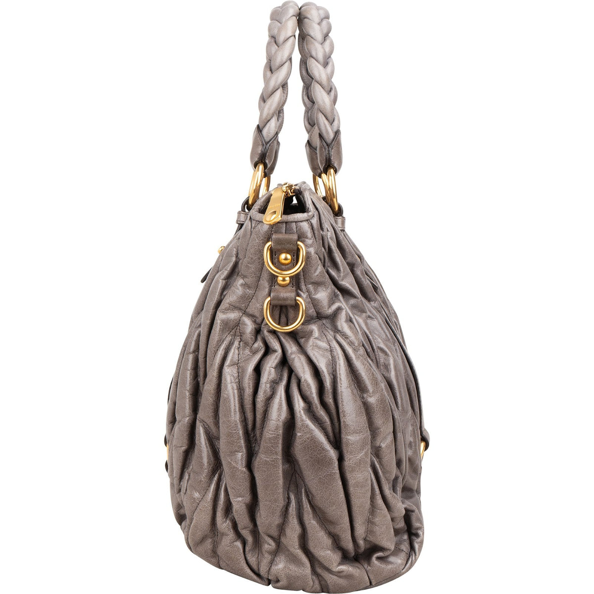 Miu Miu Coffer Hobo aus Matelassé-Vitello-Lux-Leder – Ansicht 4