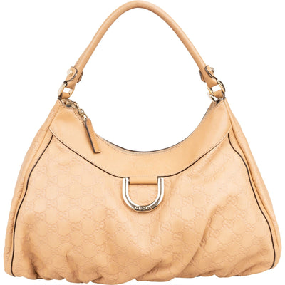 Gucci Guccissima Leather Abbey D-Ring Hobo Shoulder Bag