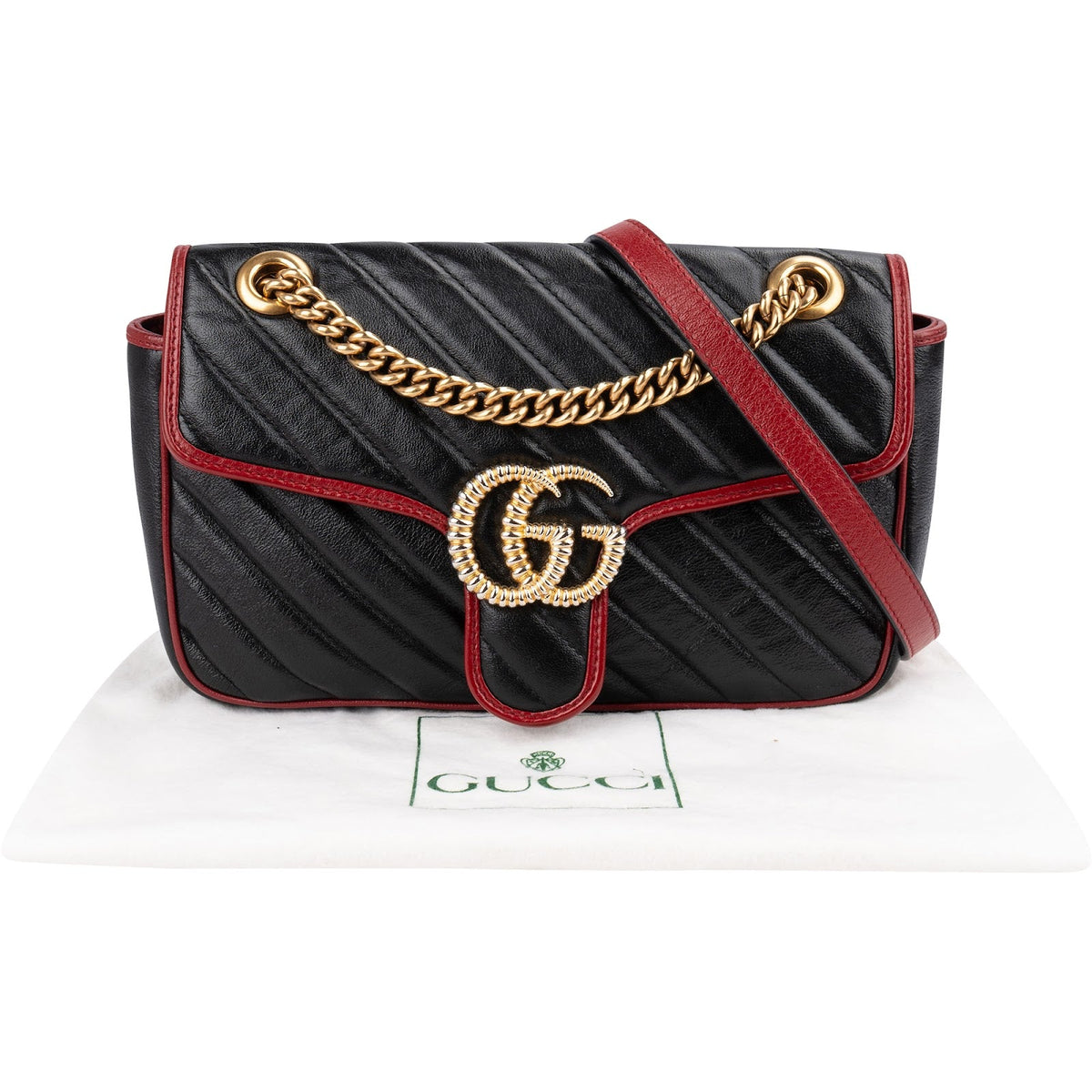 Sac bandoulière Gucci Monogram GG Marmont en cuir matelassé