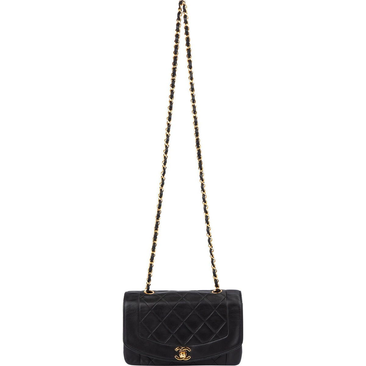 Chanel Diana Single Flap aus Lammleder – Detailansicht 9