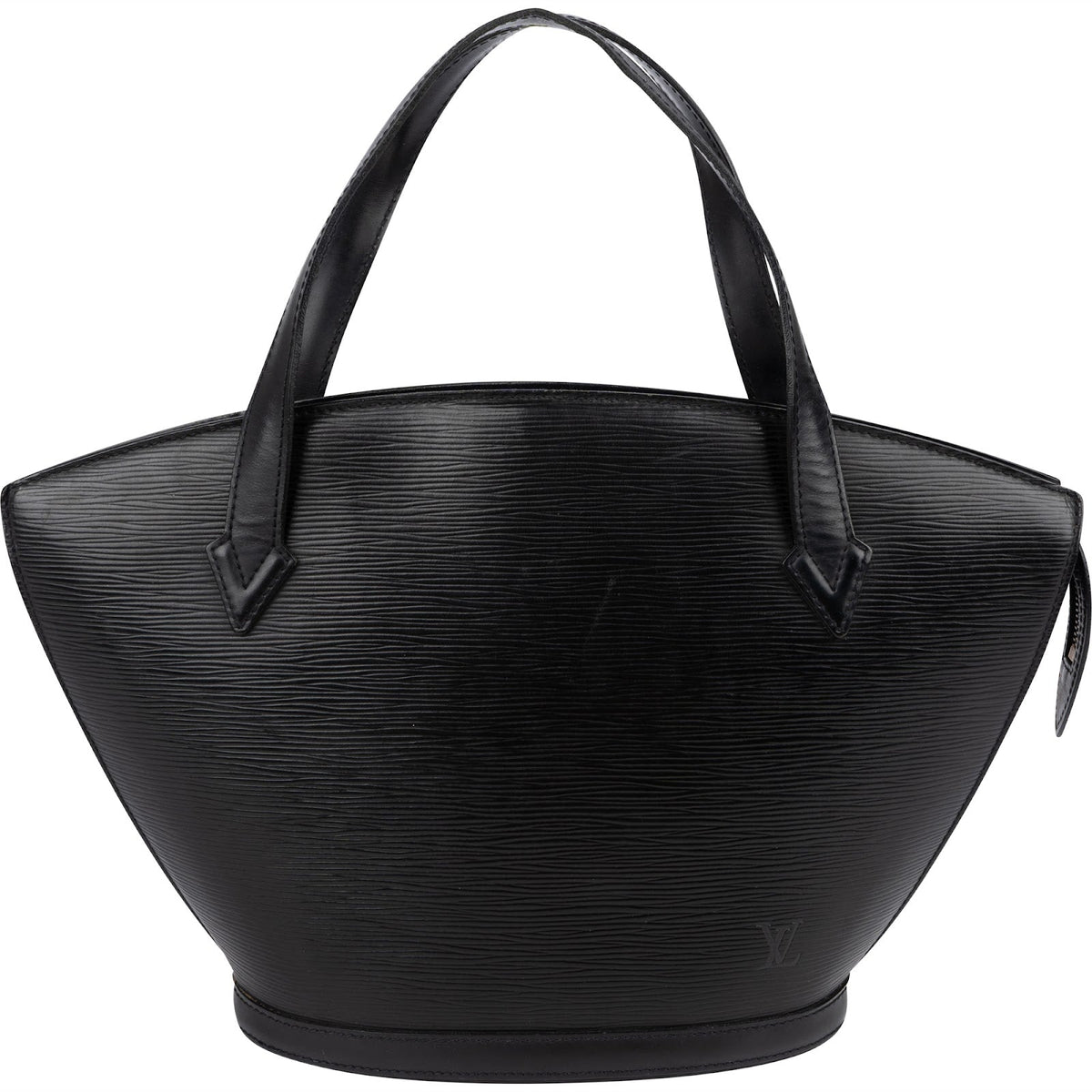 Louis Vuitton Schwarz Epi Sac St. Jacques PM aus Epi-Leder – Vorderansicht