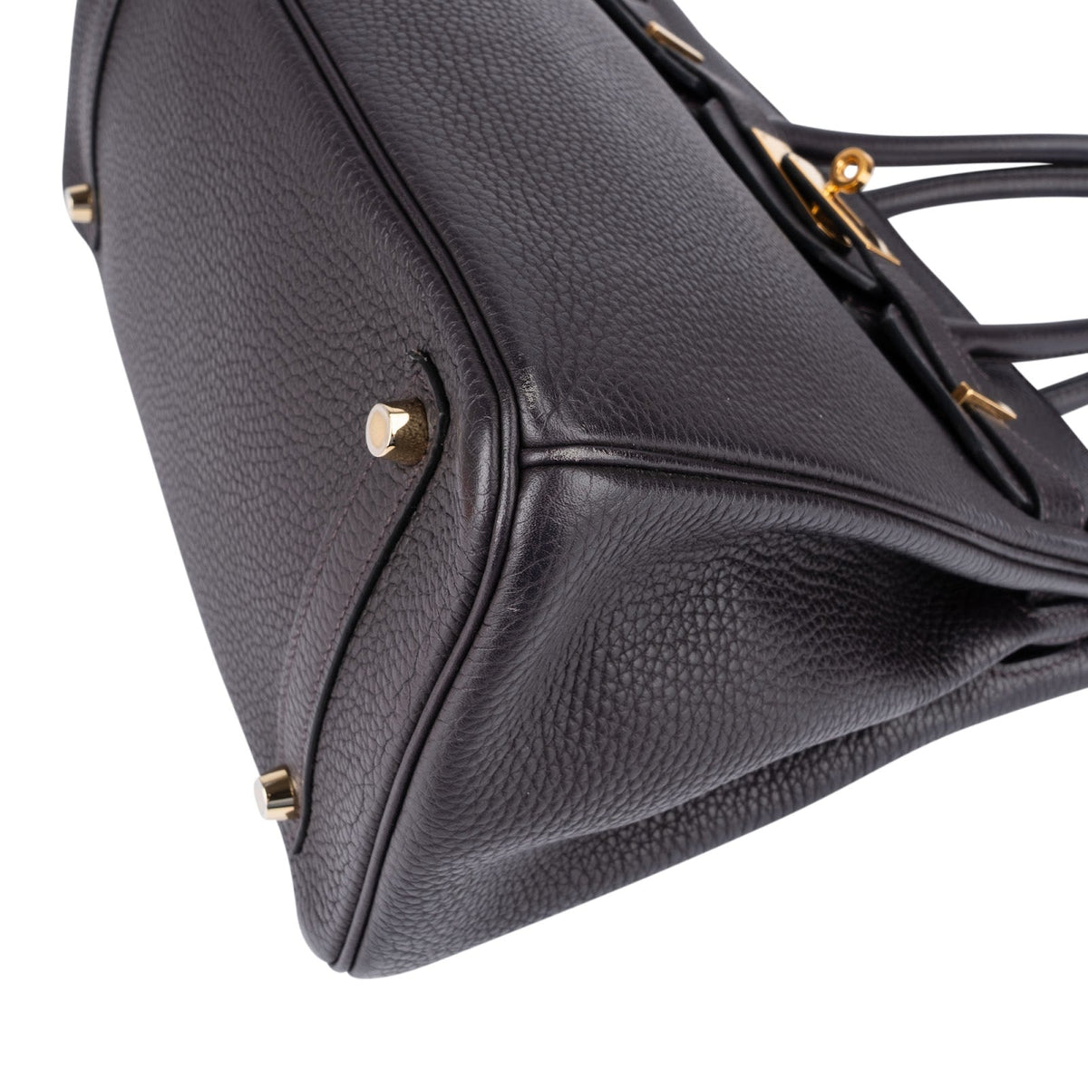Bolso Hermès Birkin 30 de piel Togo en color azul oscuro (Prunoir)