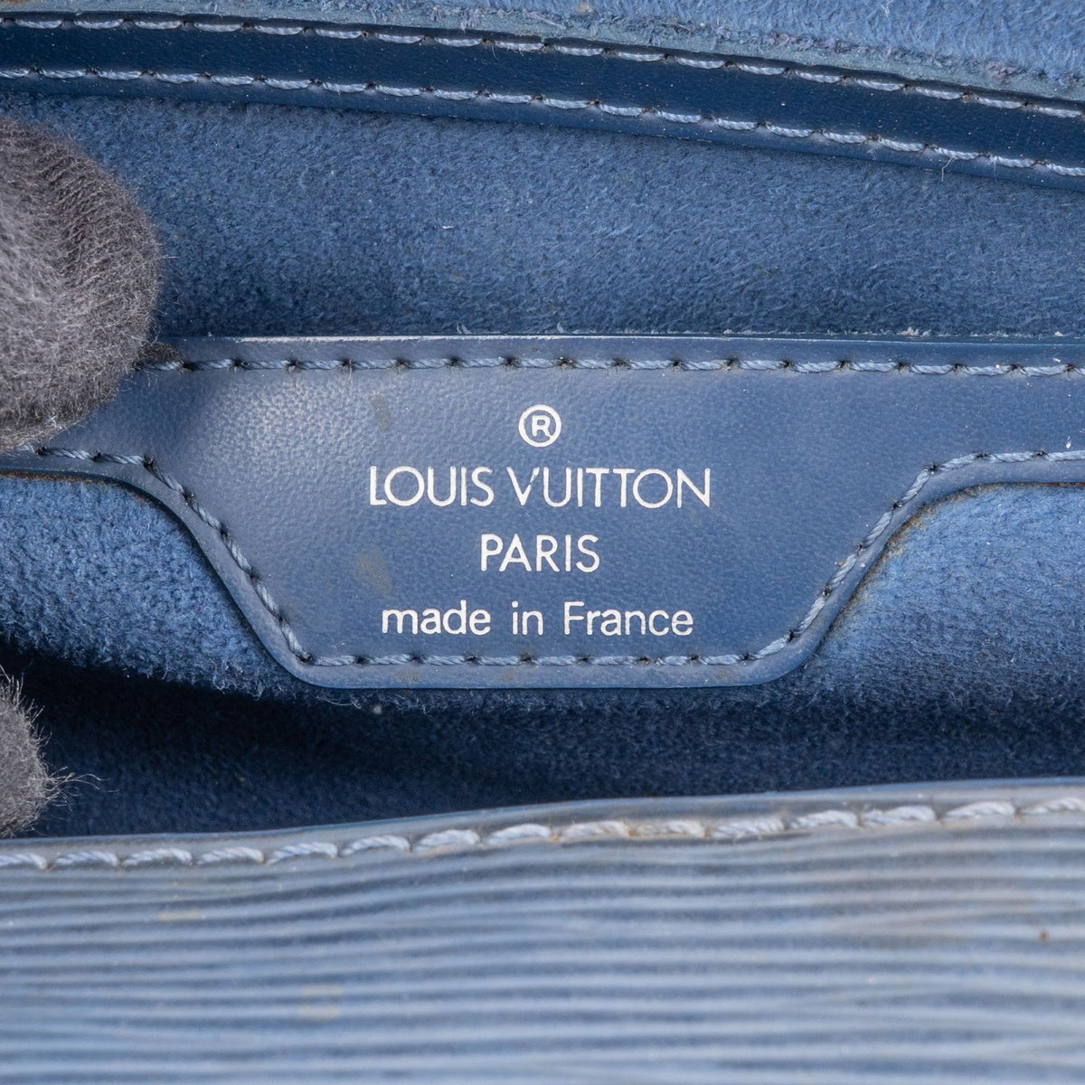 Louis Vuitton Soufflot aus blauem Epi-Leder – Ansicht 9