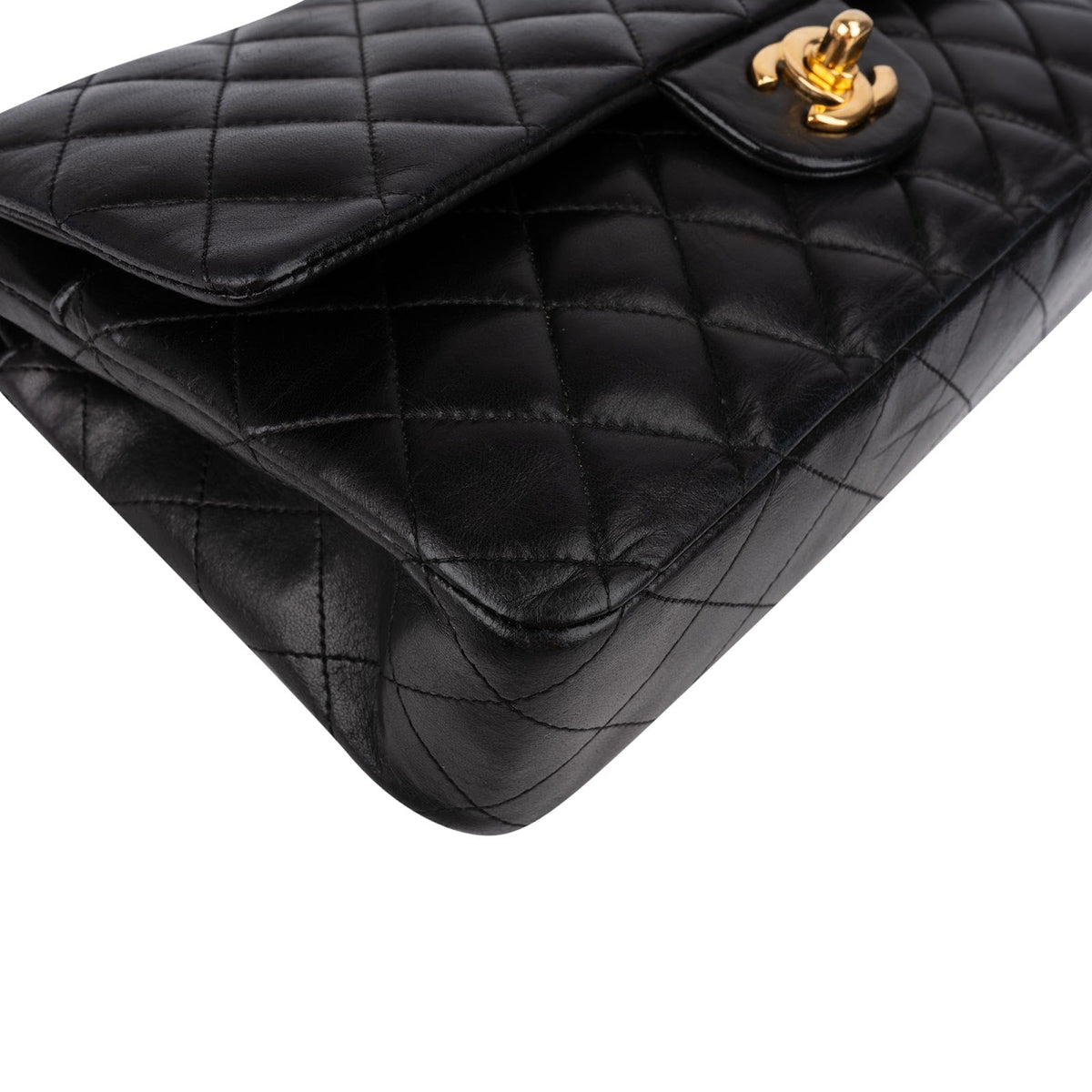 Chanel Medium Double Flap aus gestepptem Lammleder – Ansicht 7