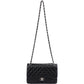 Chanel Quilted Caviar Leather Palladium Jumbo Double Flap Crossbody Bag