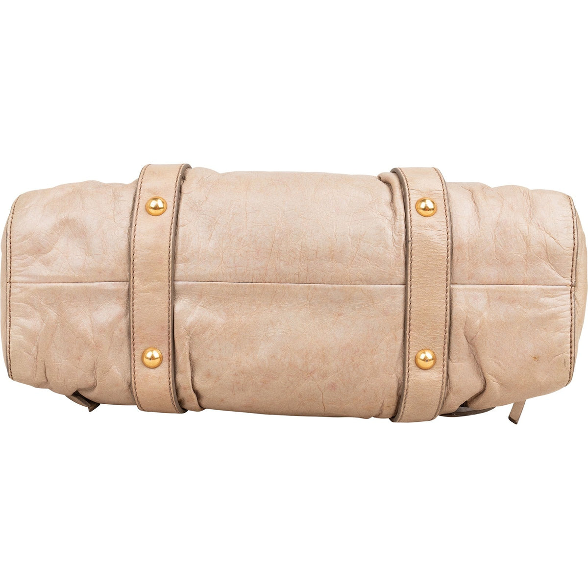 Miu Miu Bauletto Satchel aus Vitello-Lux-Leder – Ansicht 7