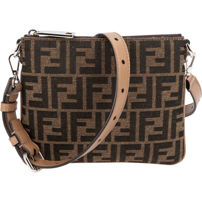 Fendi Monogram Zucca Canvas Camera Crossbody Bag