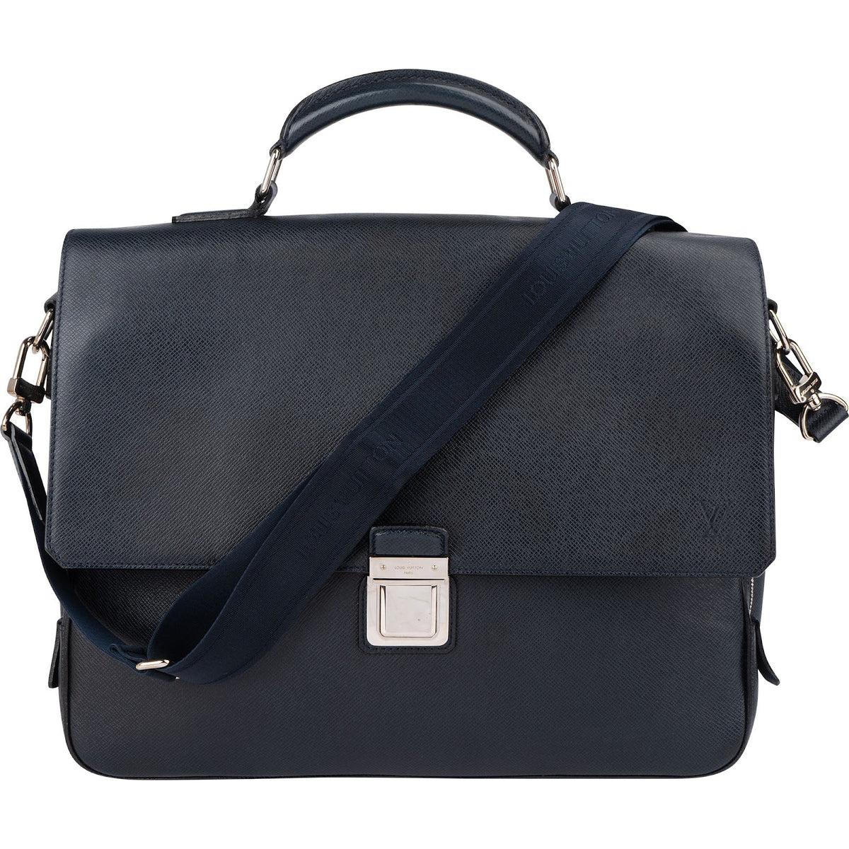 Maletín de negocios Louis Vuitton Anton en piel Taiga