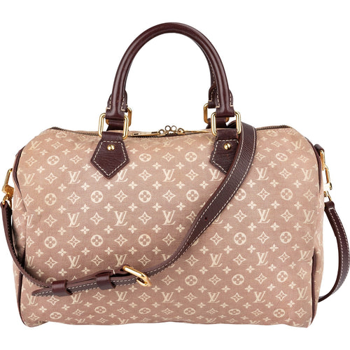 Louis Vuitton Monogram Mini Lin Speedy 30 Bandoulière Handbag