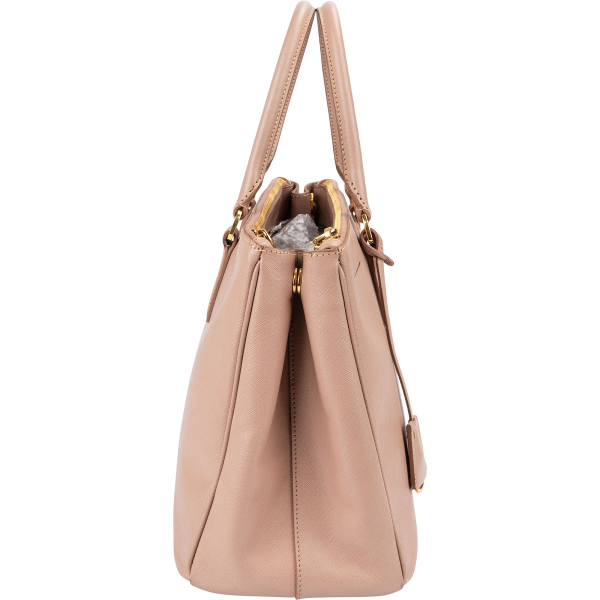 Prada Pink Saffiano Leather Galleria Handbag