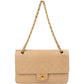 Chanel Quilted Lambskin 24K Gold Double Flap Shoulder Bag