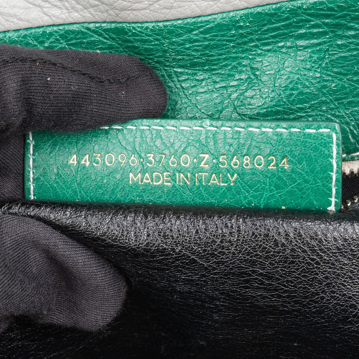 Balenciaga Bazar Small Tote aus dreifarbigem Kalbsleder – Ansicht 11