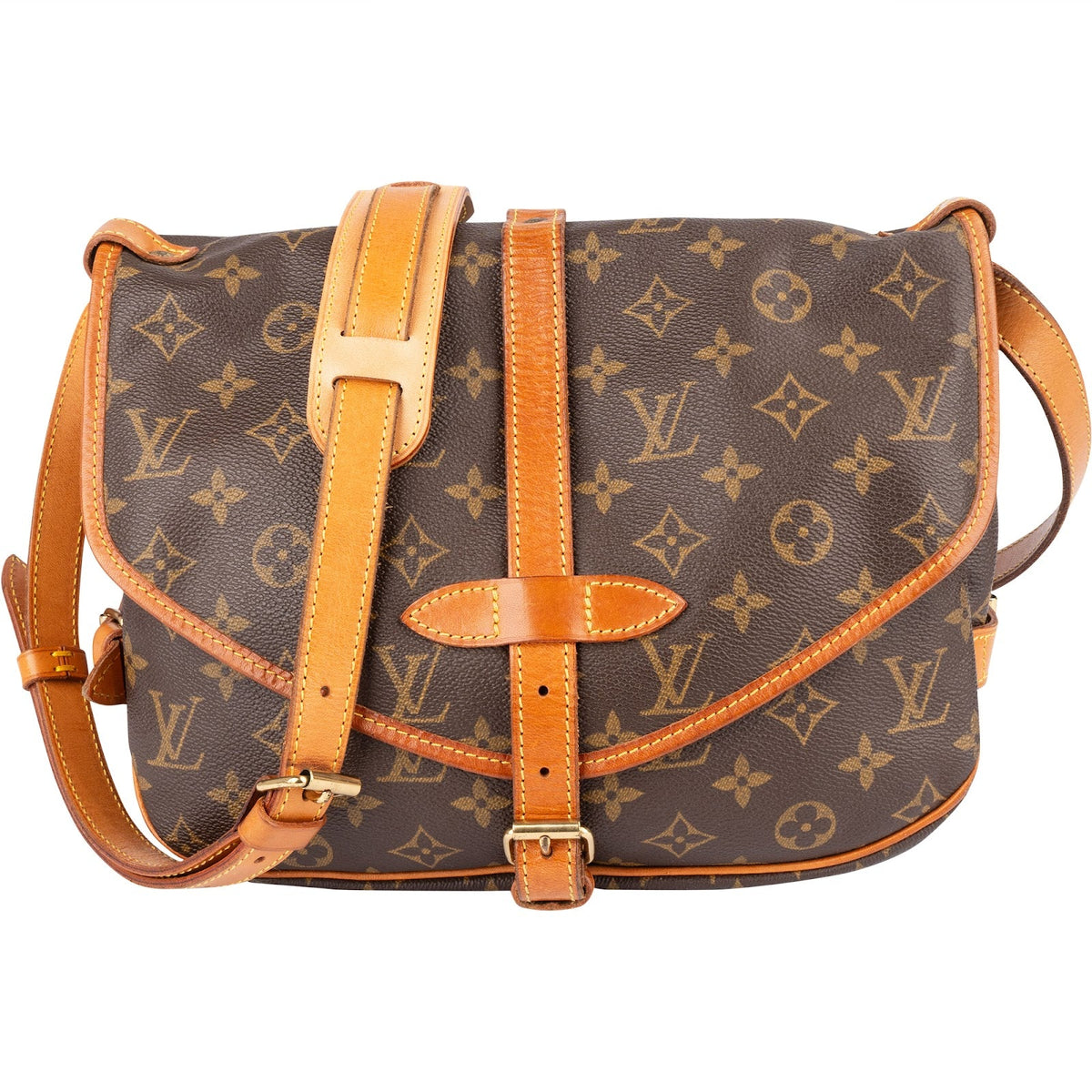 Bolso bandolera Louis Vuitton Monogram Canvas Saumur 30