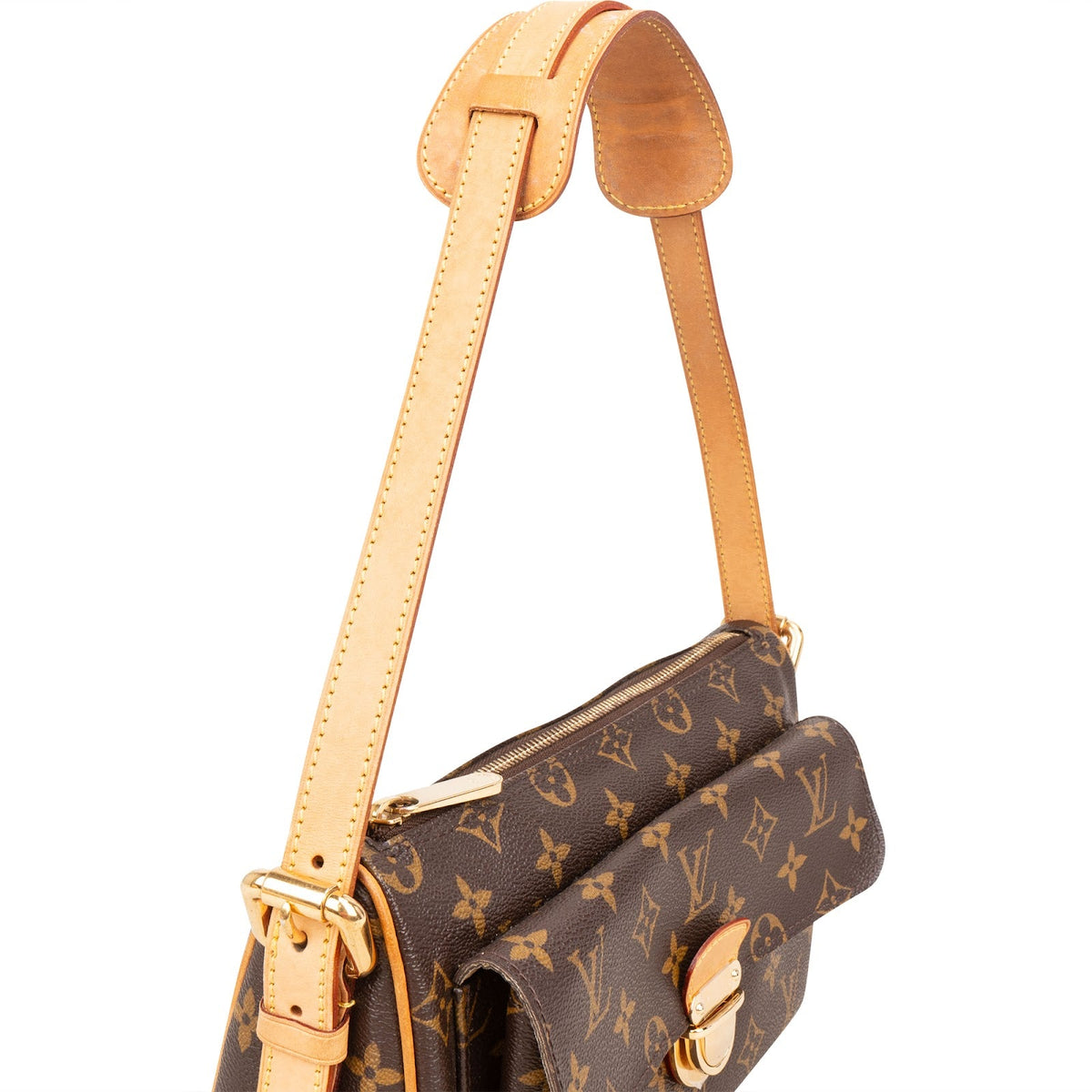 Borsa a spalla Louis Vuitton Ravello GM in tela Monogram