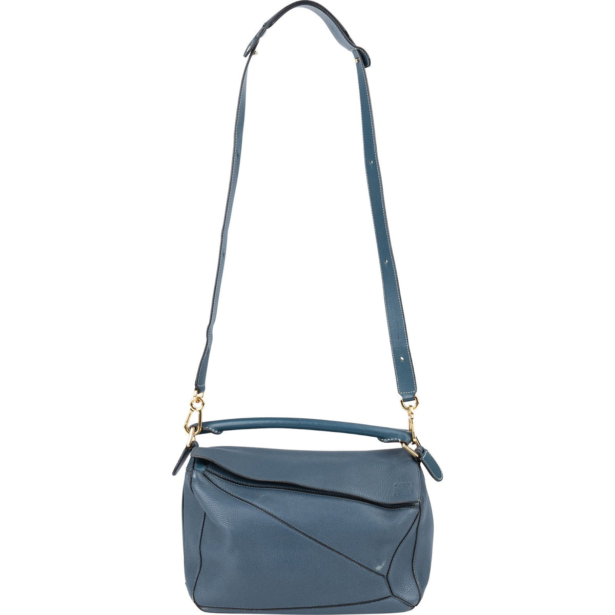 Loewe Blau Leder Puzzle Handtasche, Bild 6 von 11