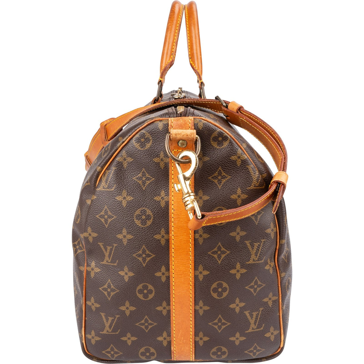Borsa da viaggio Louis Vuitton Keepall 50 Bandoulière in tela Monogram