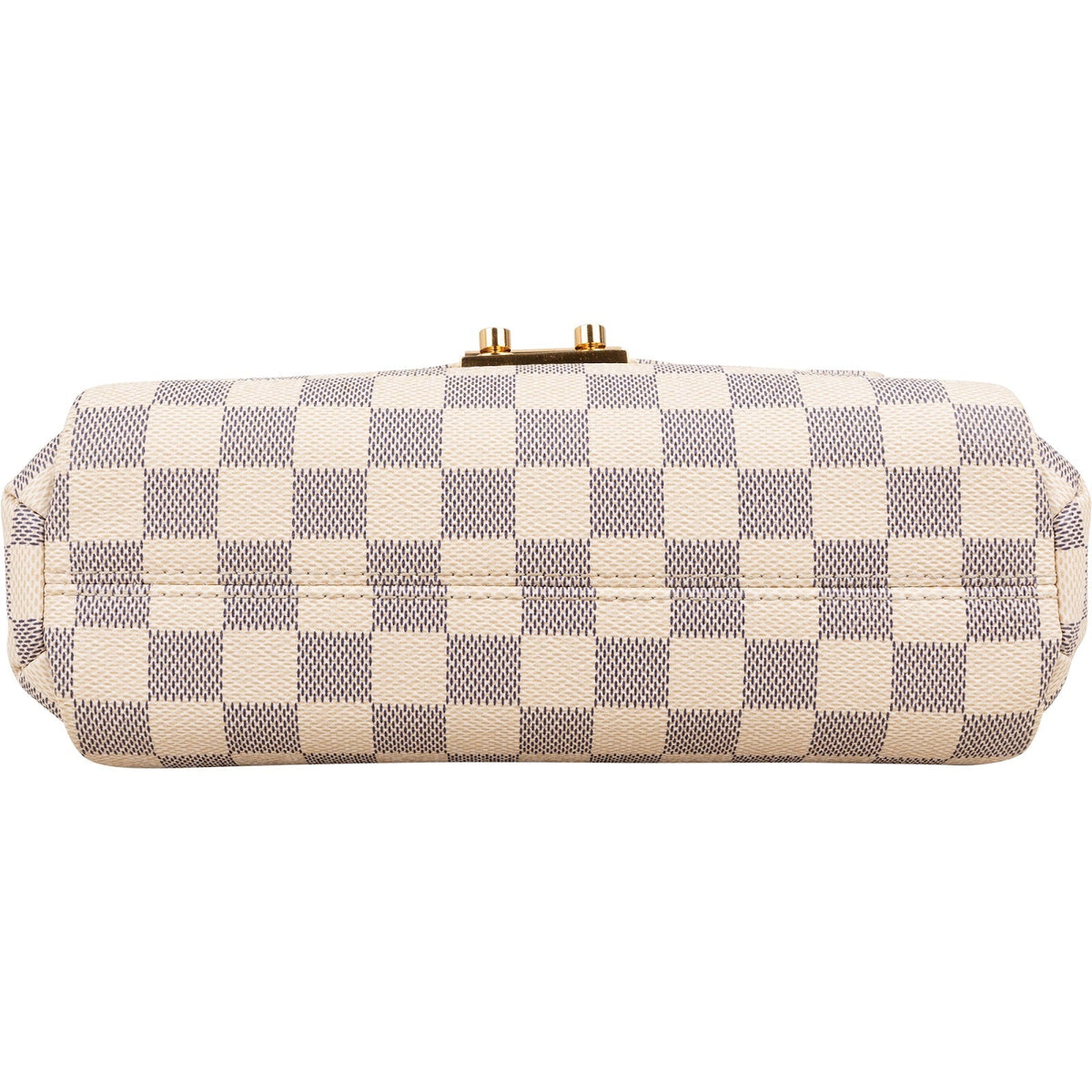 Borsa a mano Louis Vuitton modello Croisette in tela Monogram Damier Azur