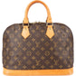 Louis Vuitton Monogram Canvas Alma PM aus Monogram Canvas und Vachetta-Leder – Vorderansicht