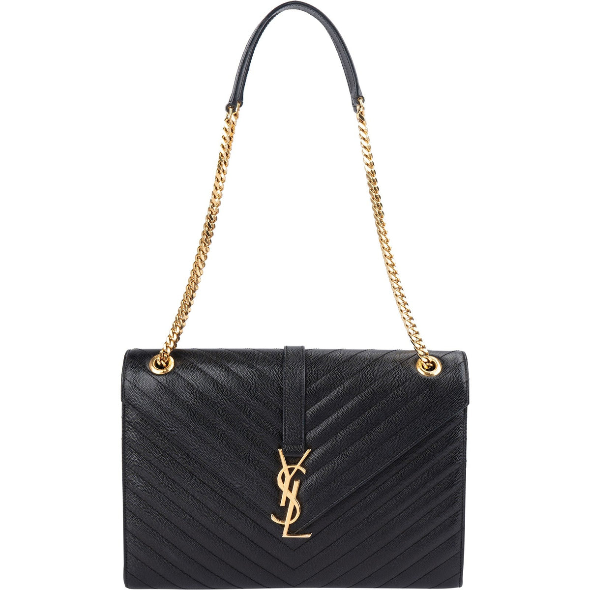 Saint Laurent Grain De Poudre Medium Envelope Crossbody Bag