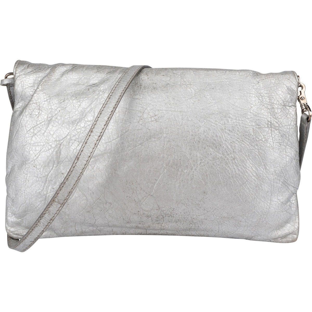 Balenciaga Metallic Leren Envelope City Clutch Crossbody Tas