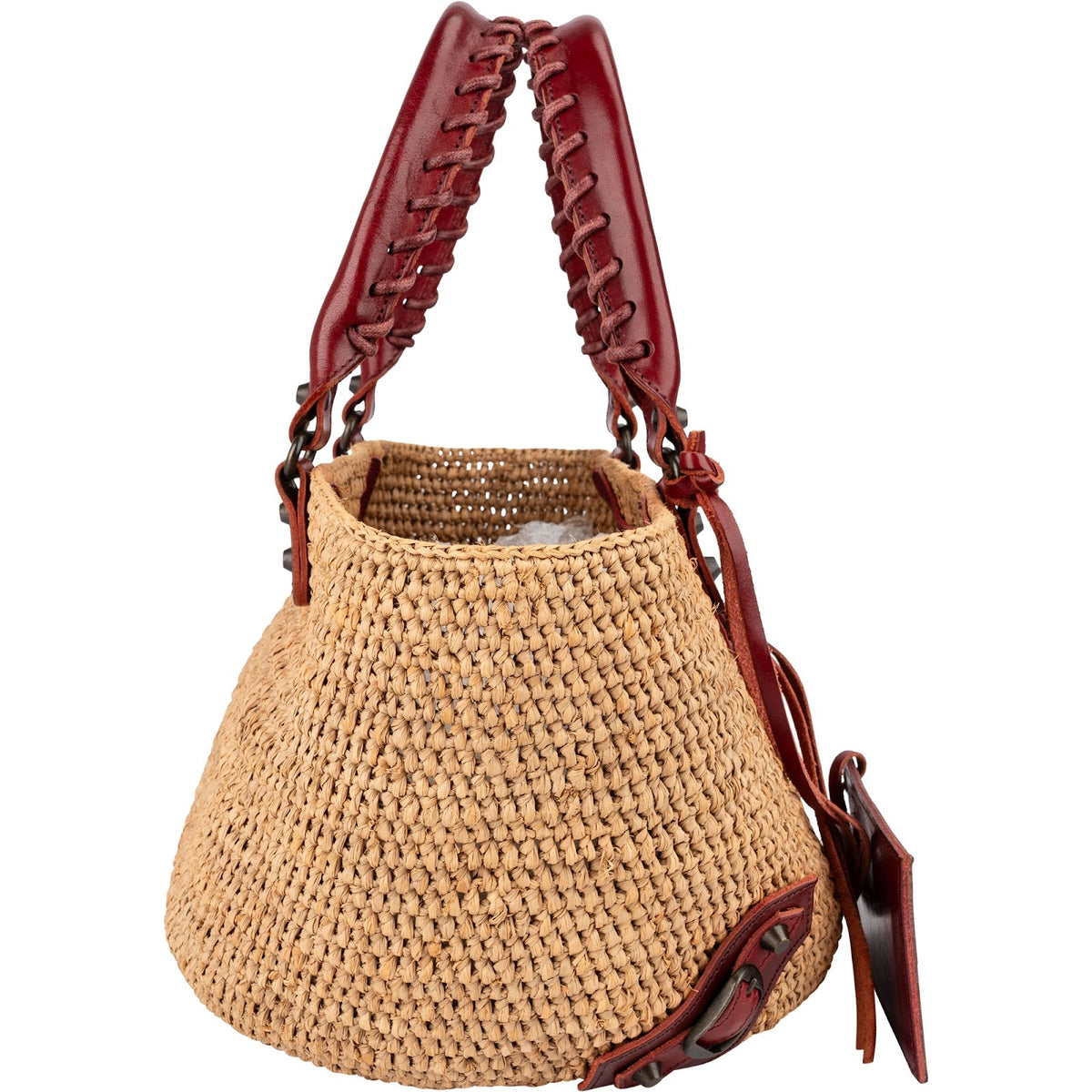 Balenciaga Raffia Panier Basket City Handtasche, Bild 3 von 10