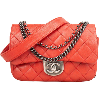 Chanel Quilted Stitched Goatskin Paris-Seoul Small Single Flap Crossbody Bag