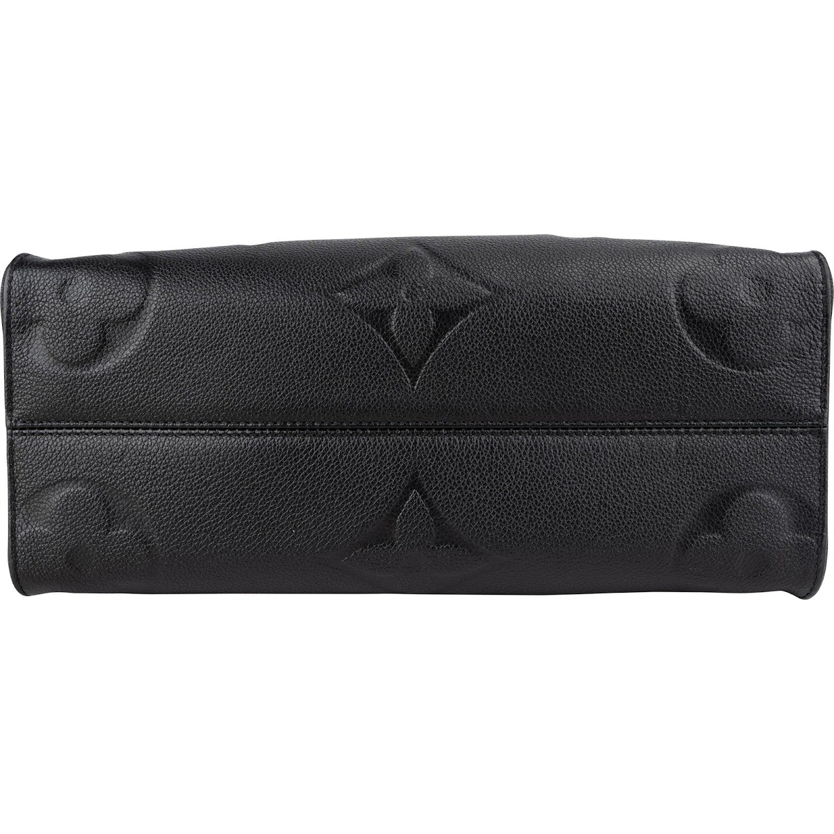 Sac porté épaule Louis Vuitton OnTheGo MM en cuir Monogram Empreinte noir