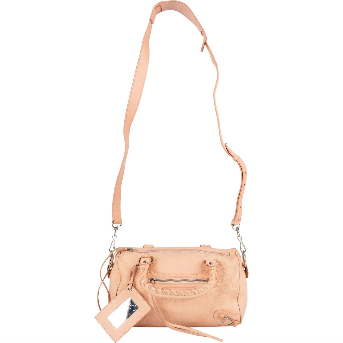 Balenciaga Rosa Leder Mini City Handtasche, Bild 7 von 13