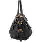 Prada Black Soft Calfskin Gaufre Tote Handbag