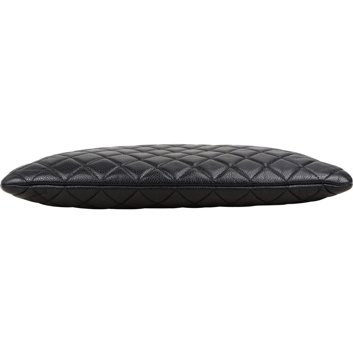 Chanel zwarte gewatteerde Caviar lederen CC handtas