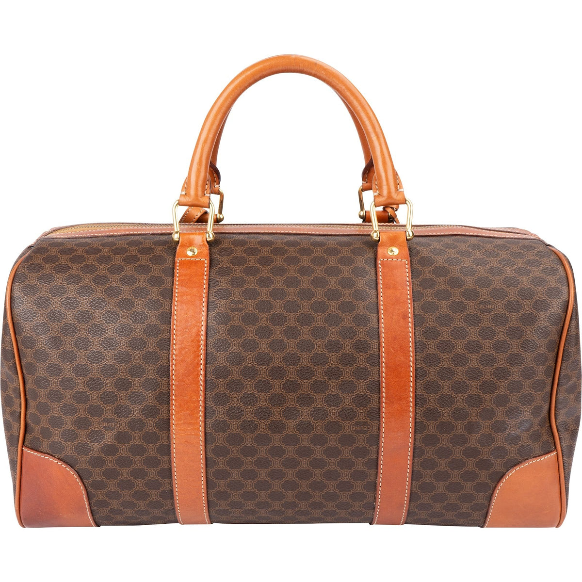 Sac de voyage Celine Boston 45 en toile Monogram Macadam