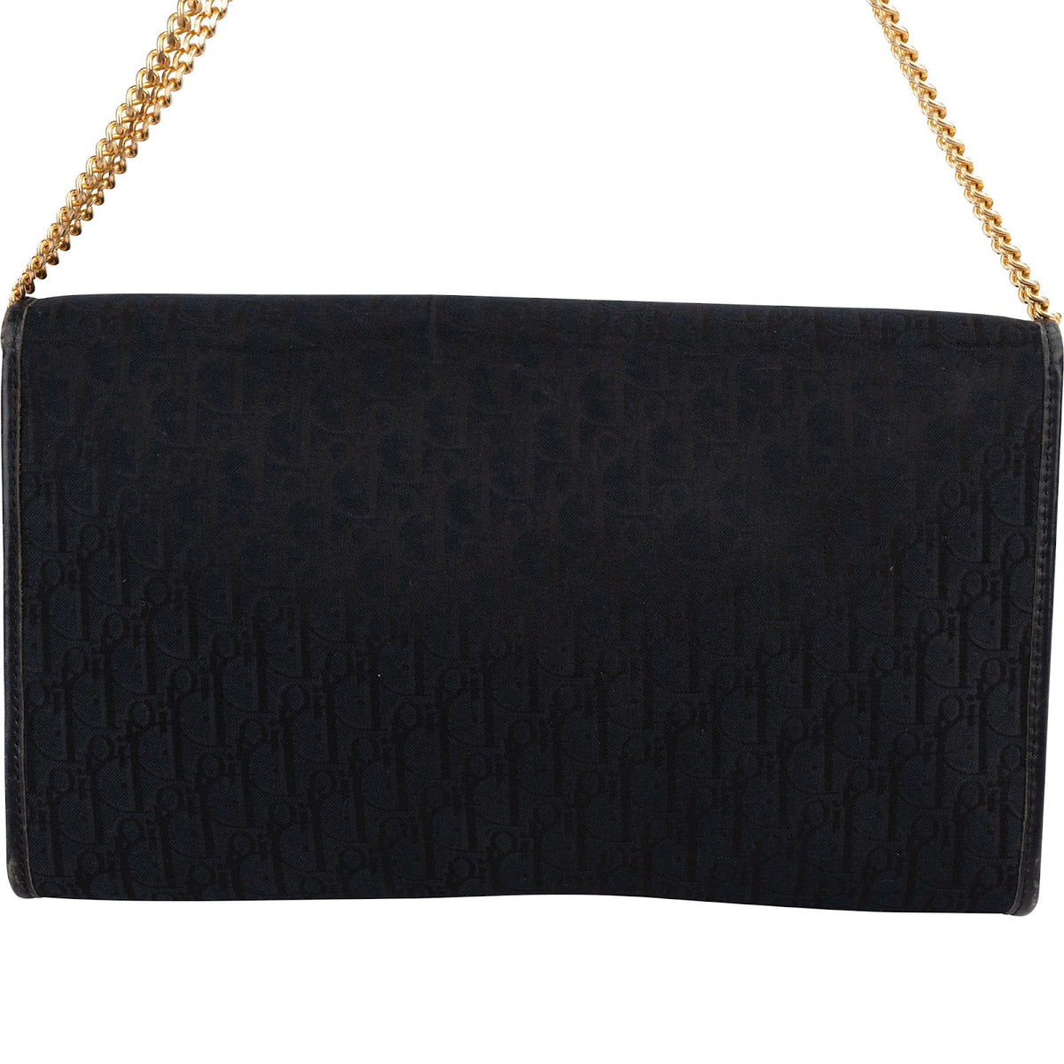 Bolso de hombro vintage Christian Dior Oblique Monogram con solapa simple