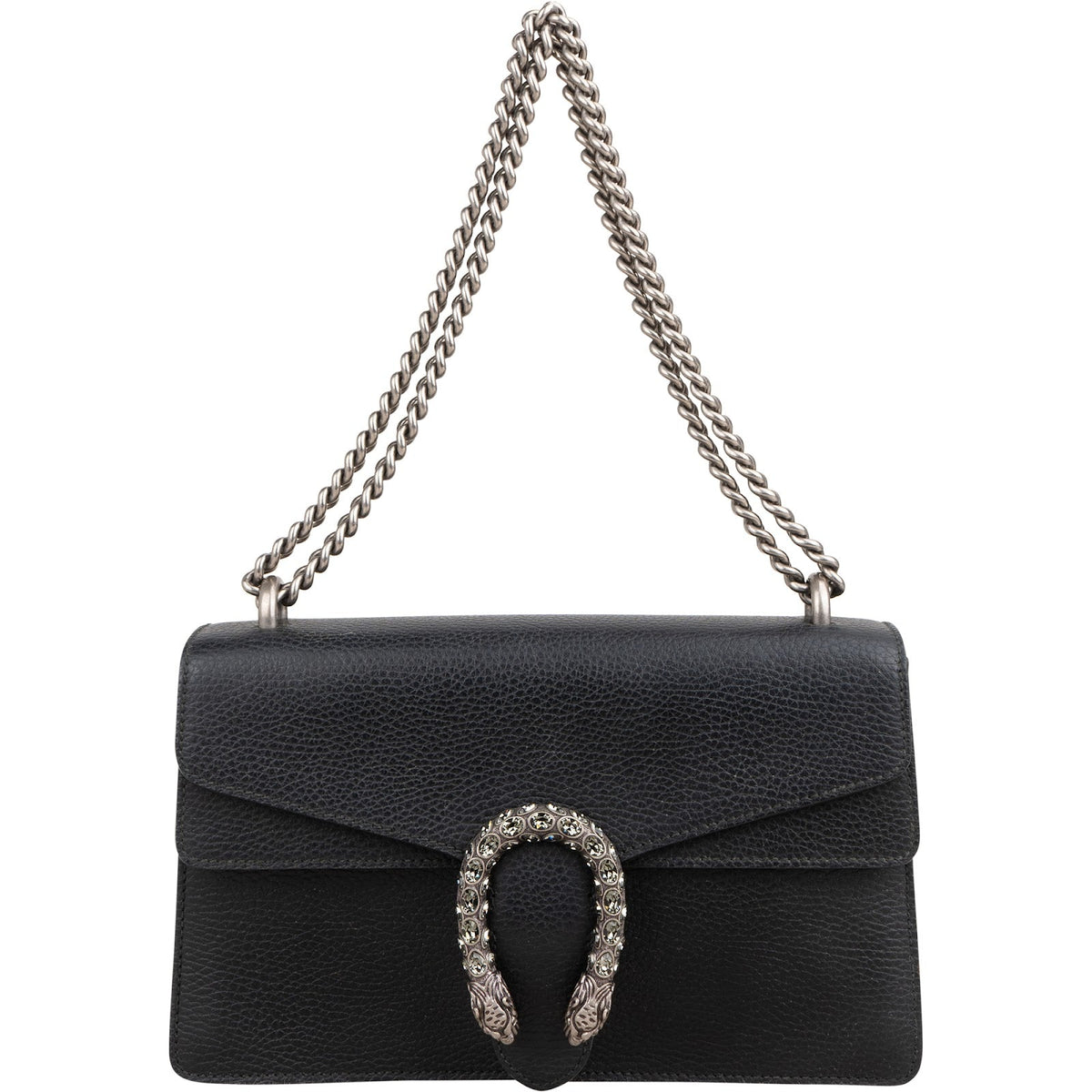 Borsa a spalla Gucci Dionysus con cristalli in pelle martellata