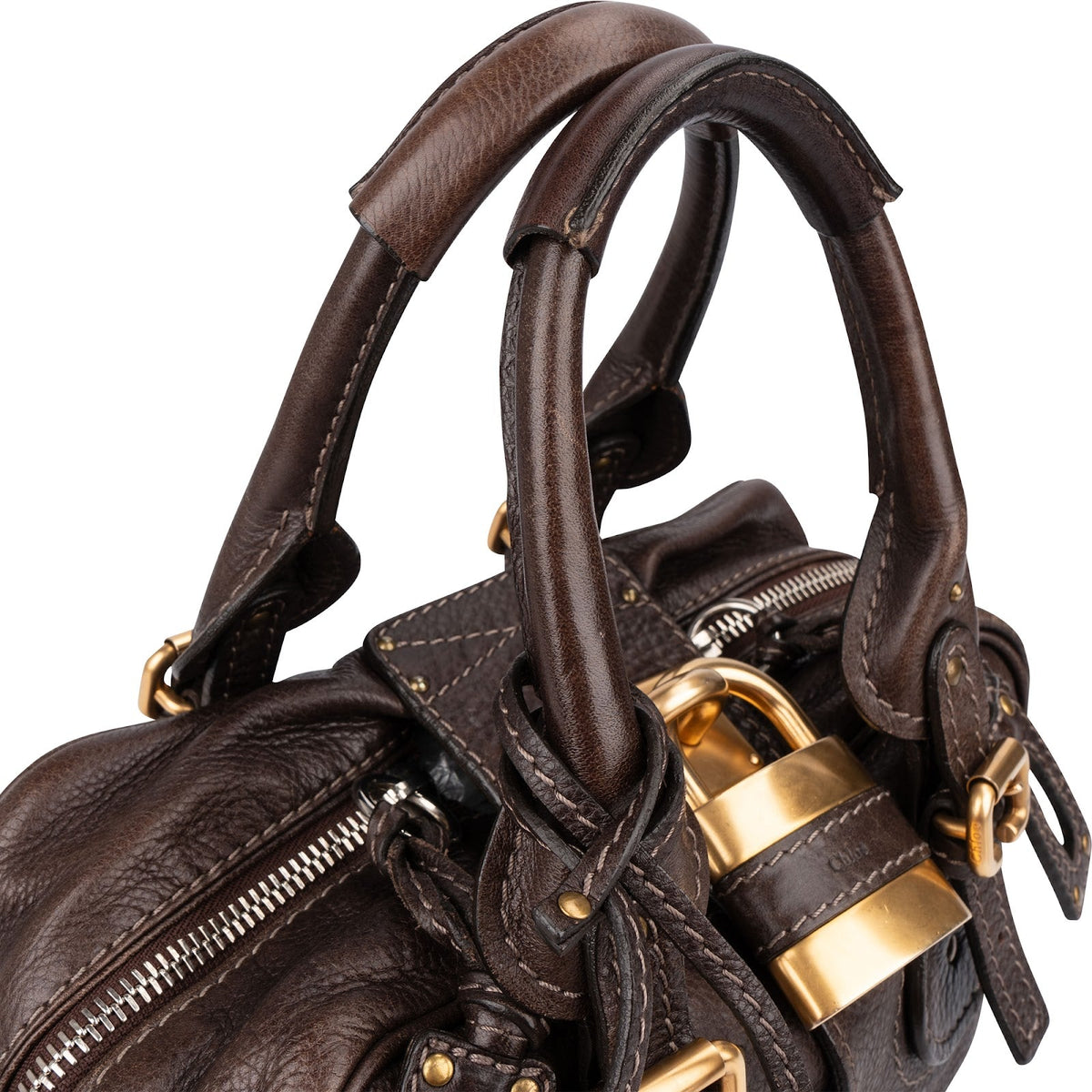Chloé Braun Leder Paddington Handtasche, Bild 2 von 10