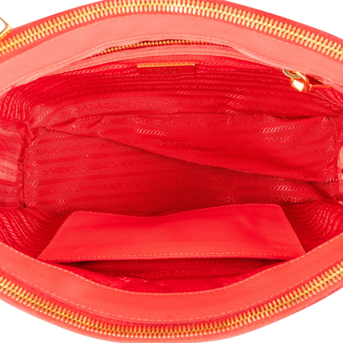 Bolso pequeño Galleria de Prada en piel Saffiano rosa