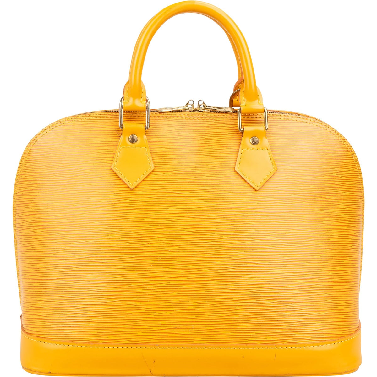 Louis Vuitton Alma PM aus gelbem Epi-Leder – Ansicht 5