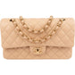 Chanel Medium Double Flap aus Lammleder – Vorderansicht