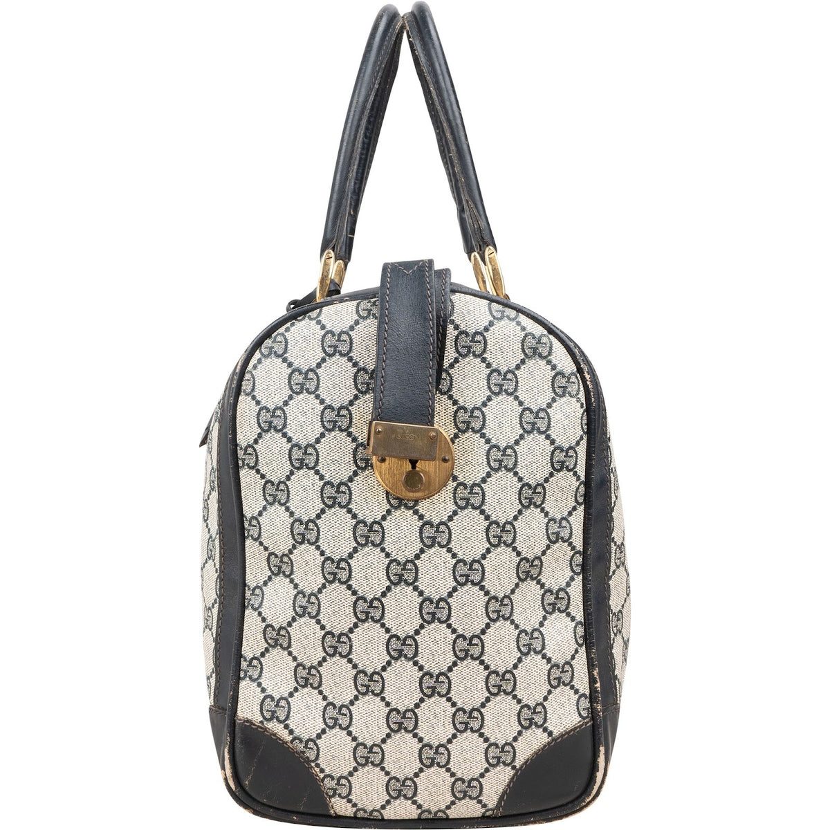Gucci Monogram GG Supreme Web Boston Reisetasche, Bild 5 von 9