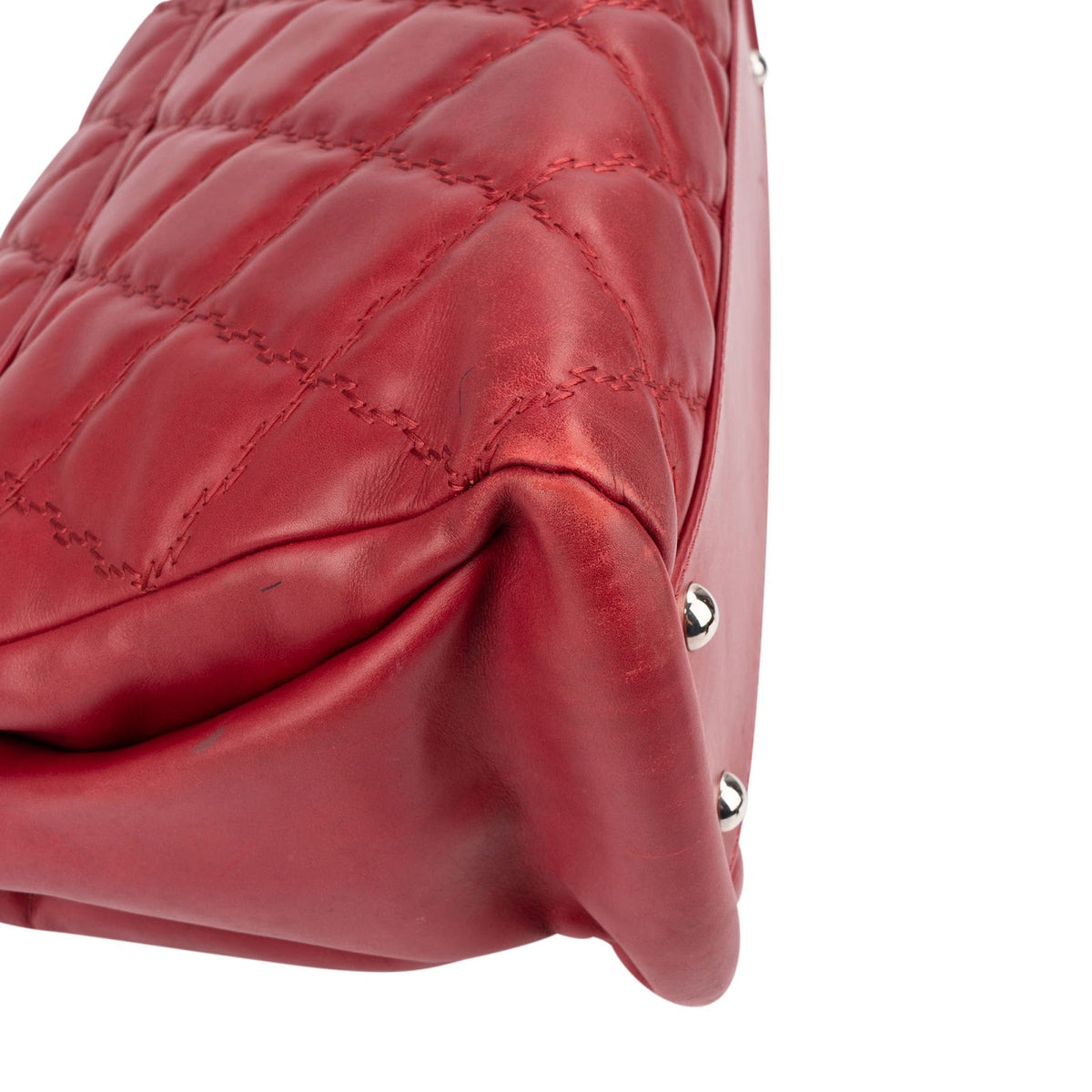 Sac bandoulière Chanel Diamond Stitch Hampton Flap Jumbo Flap en cuir d'agneau matelassé