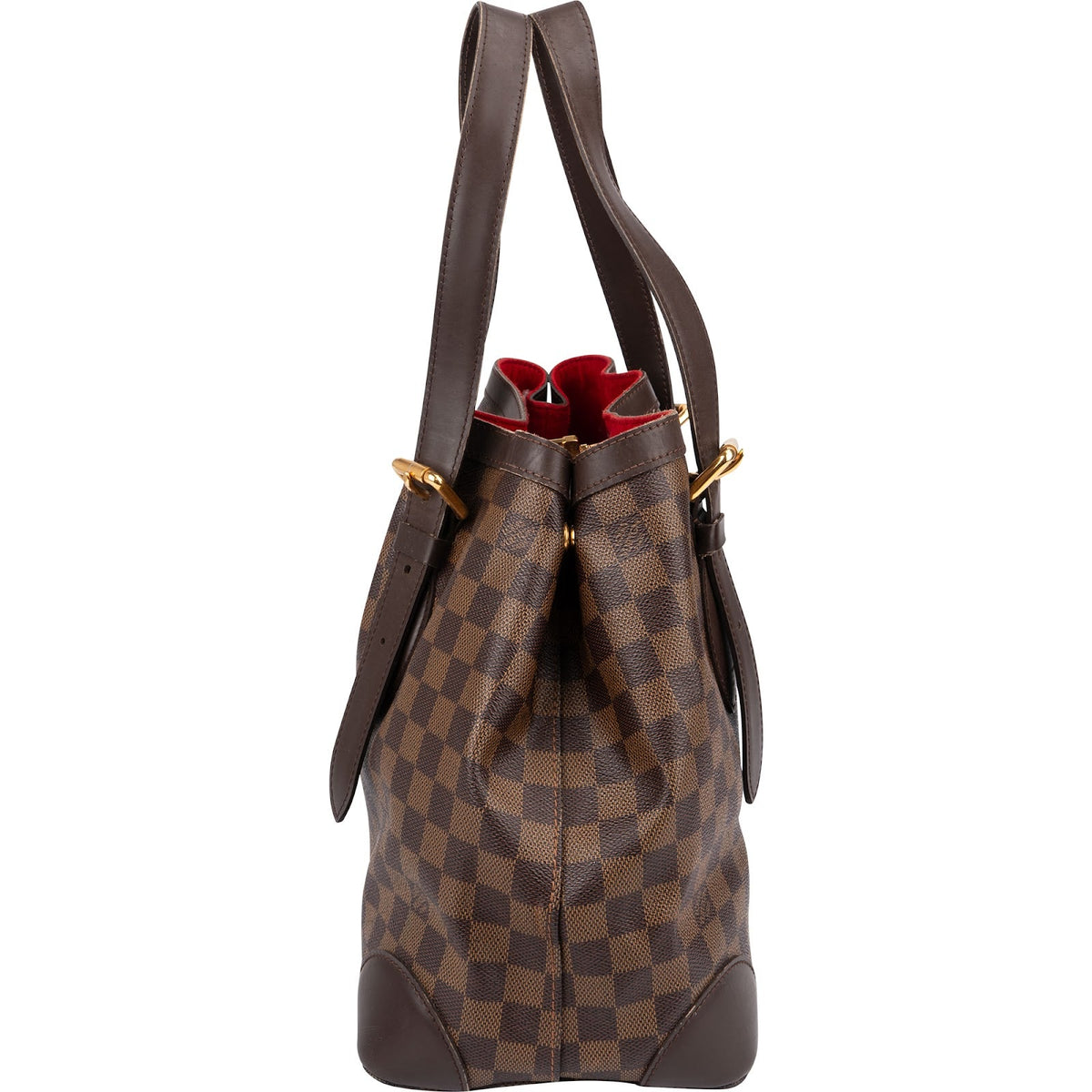 Borsa a spalla Louis Vuitton Monogram Damier Ebene Hampstead MM