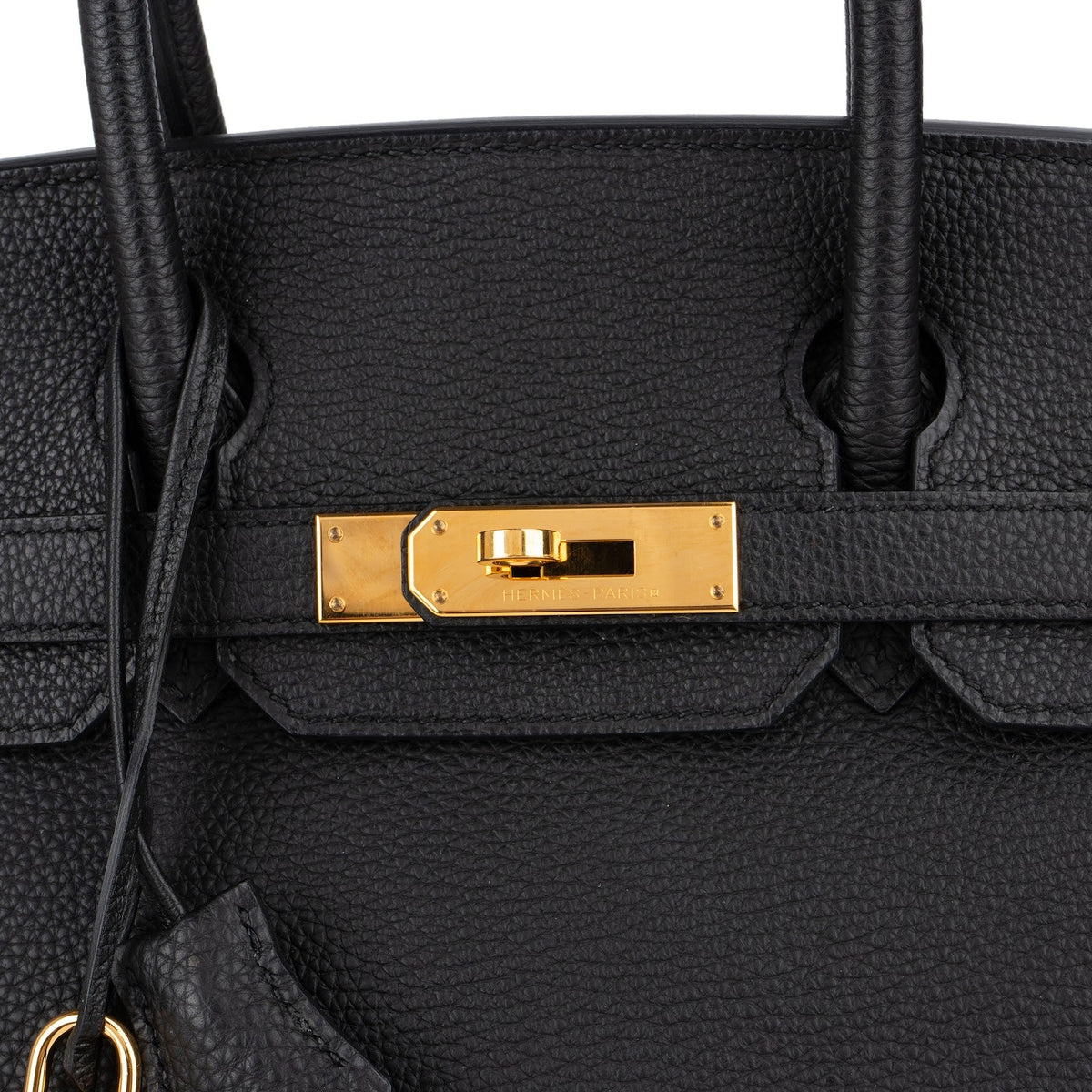 Borsa Hermès Birkin 30 in pelle Togo nera con hardware dorato (2015)