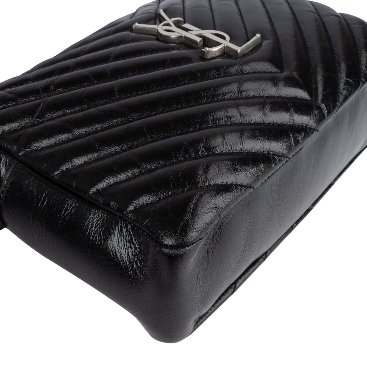 Saint Laurent gewatteerde leren Lou camera-schoudertas