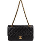 Chanel Lammleder Gold Medium Double Flap Schultertasche, Bild 10 von 15