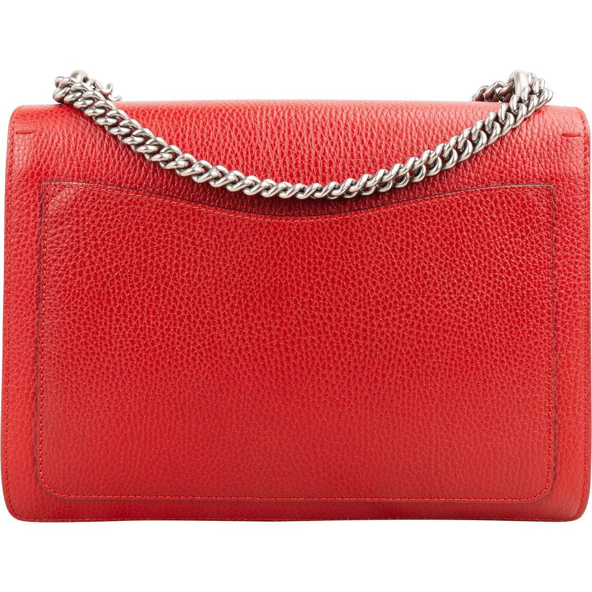 Bolso de hombro y bandolera Dionysus de piel roja con cristales de Gucci