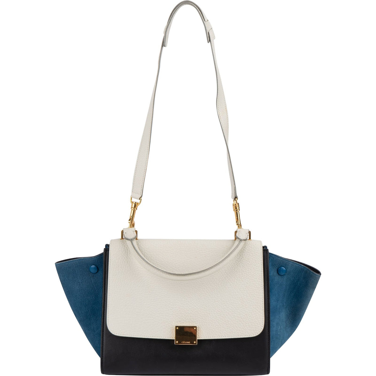 Celine Trapeze aus dreifarbigem Leder – Ansicht 7